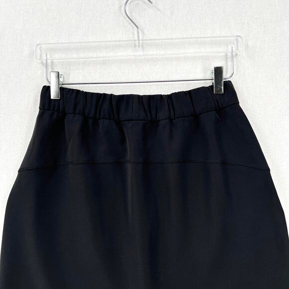 LULULEMON On The Fly Skirt Womens 8 Black Casual Travel Woven Athleisure Mini - Picture 9 of 16
